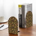 thumbnail image 5 of KLL Autumn Plants Maple Tree Vintage Print Wood Book Ends for Shelves,1 Pair Wood Bookends Book Holder Stand Decorative, Book Stoppers for Heavy Duty Books CD File Video Games, 5 of 8