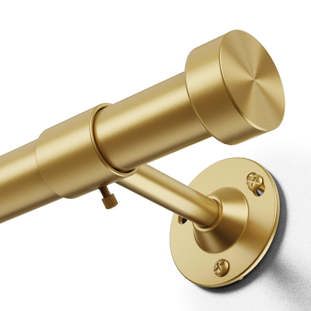 Barra para cortinas ajustable YaFex 81-305 cm, metal dorado