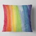 thumbnail image 2 of Designart Flowing Rainbow Colors - Abstract Throw Pillow - 16x16, 2 of 5