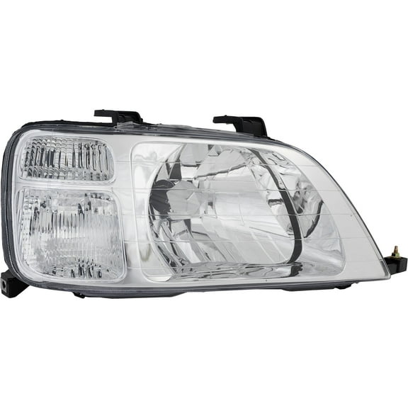 Headlight Compatible with HONDA CR-V 97-01 RH Lens and Housing Halogen
