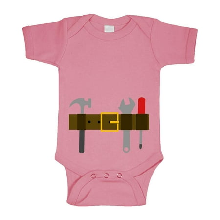 

TOOL BELT - carpenter construction tools - Cotton Infant Bodysuit