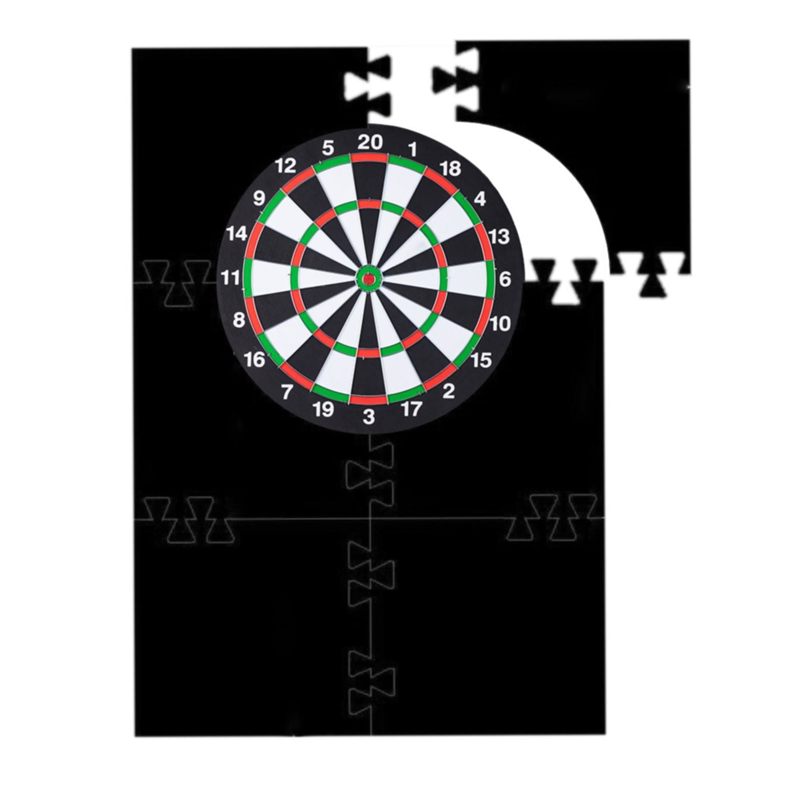 XUYAN 4pc Dartboard Surround Wall Protector Black Red Blue Three Sizes Dartboard Surround Wall Protector Black Dartboard Backboard Protector for Dart Board Area Backer Dart Board Backing
