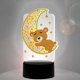 thumbnail image 5 of Cuadros Decorativos Lámpara de noche de bordado de oso de luna con luz LED de pintura de diamante en forma especial de bricolaje Tmvgtek embutido en tela, 5 of 9