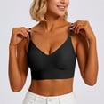 thumbnail image 2 of Women's Back Bra, Racerback Bra, Daily Pullover Bra, Wireless Seamless Bra, Soft Comfort Bra, Supportive Smoothing Bra, Women's Everyday Underwear for Daily Wear | TruBelle,Black L, 2 of 8