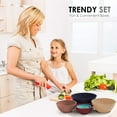 thumbnail image 7 of COOK WITH COLOR 12-Pc Mixing Bowls with Lids Set Plastic Bowls for Kitchen, Navy, 7 of 7
