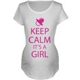 thumbnail image 1 of Keep Calm It's a Girl Maternity T-Shirt, 1 of 1