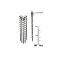 thumbnail image 2 of Stainless Steel Polished with Dangle Chain Post Earrings, 2 of 6