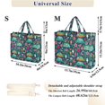thumbnail image 2 of FORMRS Womens Corduroy Tote Bag Crossbody Shoulder Purse Handbag with Detachable Strap, Green Vibrant Truck Pattern, 2 of 7