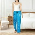 thumbnail image 4 of Balery Winter With Snowflakes Pantalones de pijama para mujer, pijamas ultraligeros, pantalones de estar por casa-X-Large, 4 of 6
