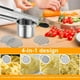 thumbnail image 5 of Aplastador de Papas Kzings Acero Inoxidable Mango Ergonómico con Discos Intercambiables para Cocina, 5 of 7