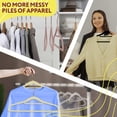 thumbnail image 7 of Beige Thin Velvet Hangers - Pack of 10 Non-Slip Clothes Hangers With 360 Rotating Chrome Hook, Notched Shoulders - Sturdy and Portable Coat Hangers, 7 of 7