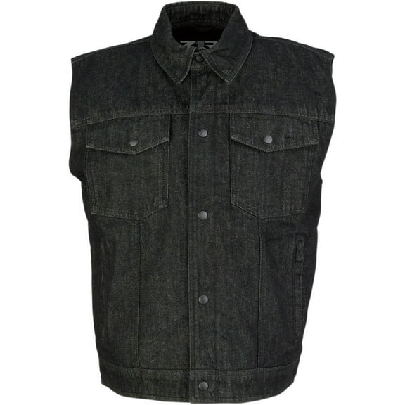 Black Denim Vest