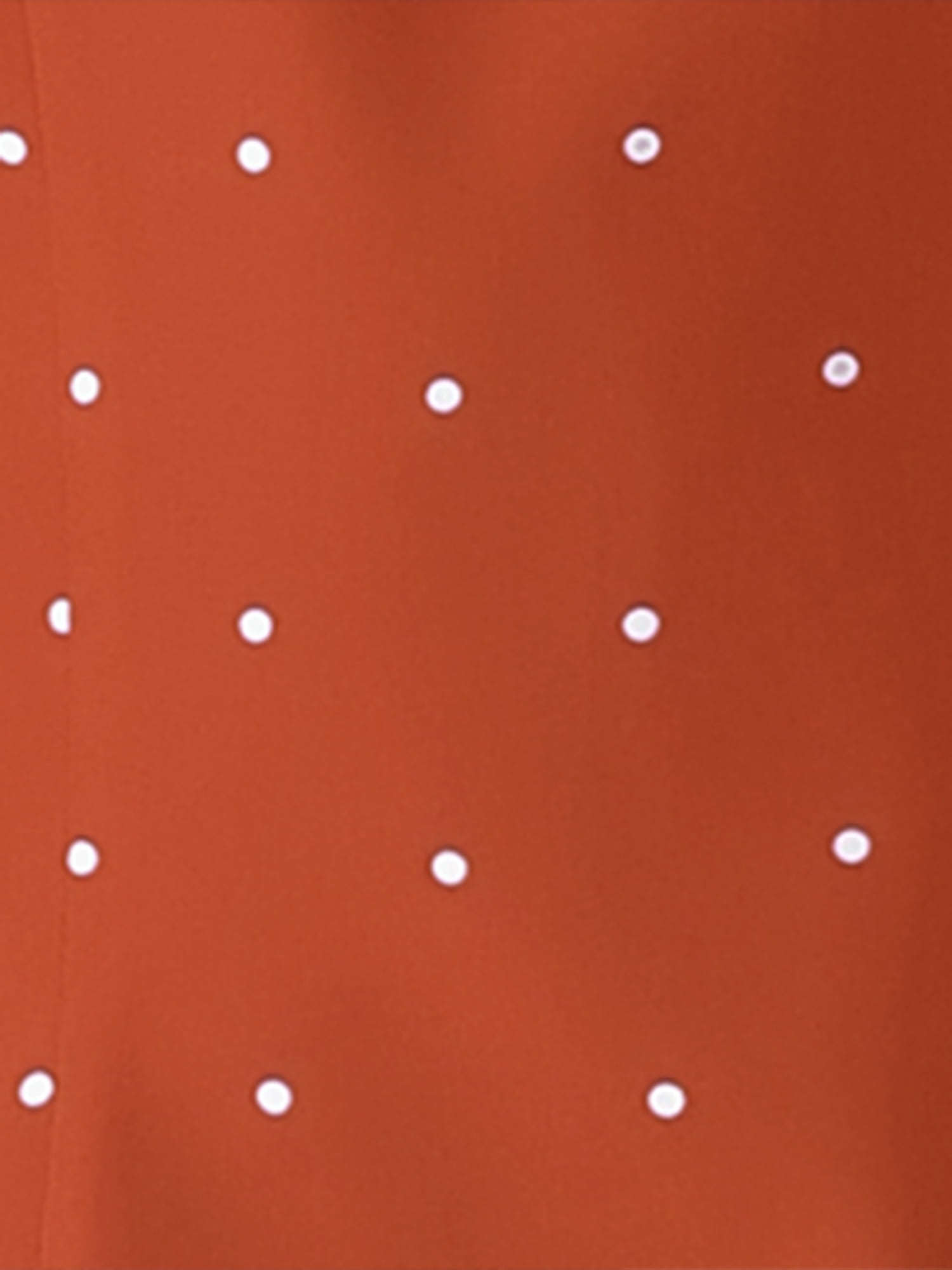 DARING DIVA Women's Peter Pan Collar Polka Dots Short Sleeve Tops L Orange
