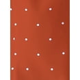 thumbnail image 5 of DARING DIVA Women's Contrast Peter Pan Collar Polka Dots Tops S Orange, 5 of 6