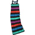 thumbnail image 1 of Vestido Ecko Unltd Largo Rayas Múltiples para Mujer Negro Extragrande, 1 of 1