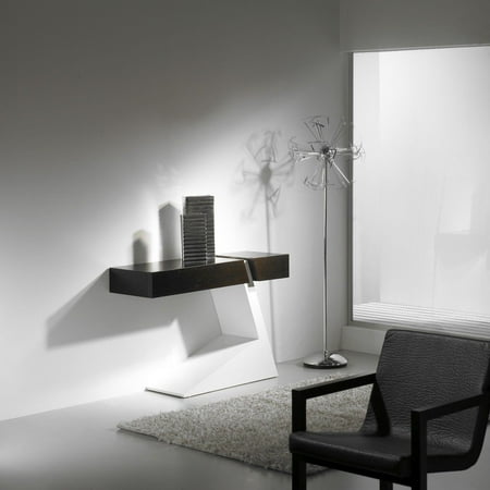 Wenge Veneer - J&M Waiting Modern Premium Wenge Veneer White High Gloss Console Table