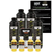 Raptor Safety Yellow Urethane Spray-On Truck Bed Liner Texture Coating, 4 Liters