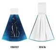 thumbnail image 2 of Kdxio Cat Sketch Hand Towel with Loop Hanging Towel Absorbent Tie Towels for Kitchen Tea Bar Bathroom Decor, 2 of 7