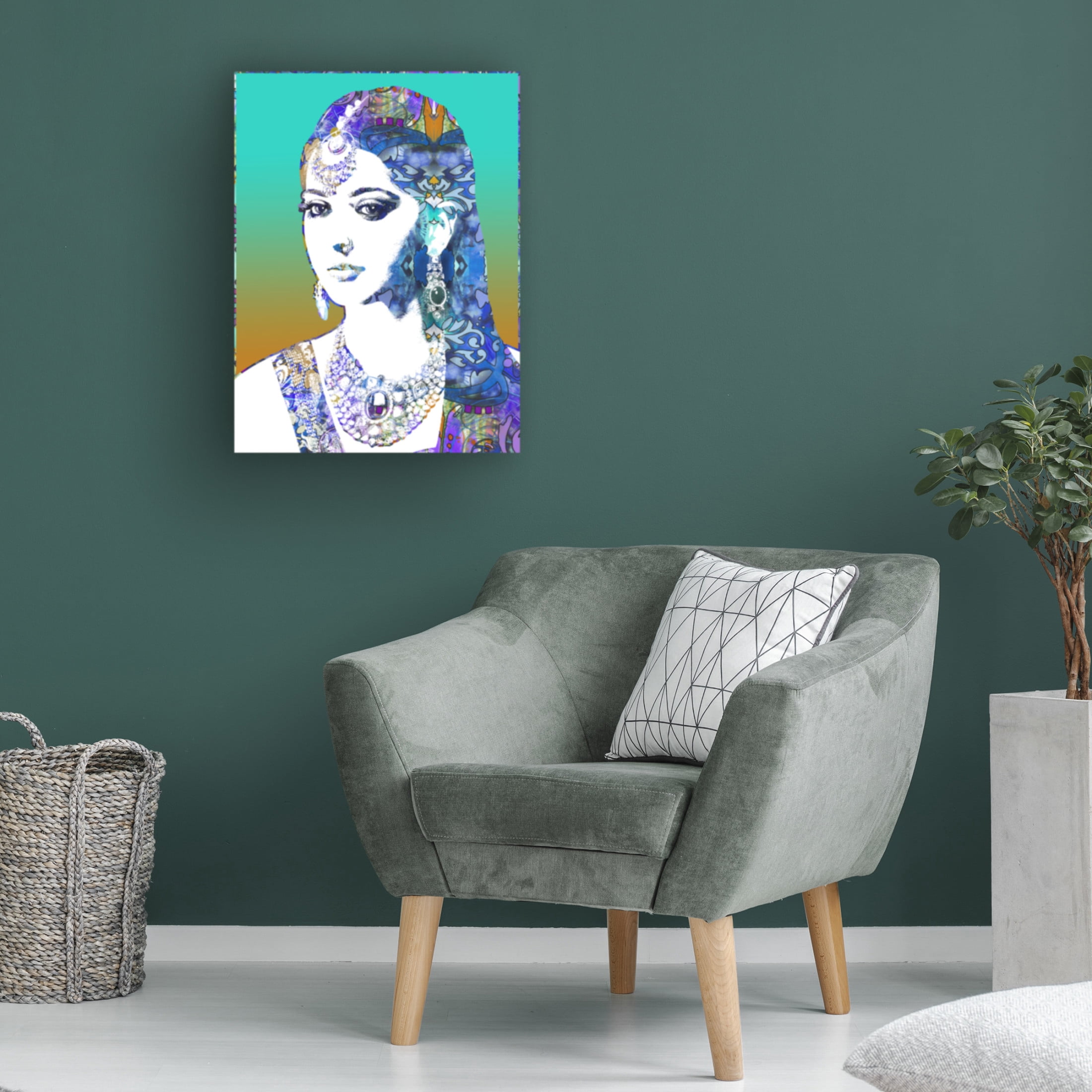Canvas Wall Art - Dean Russo 'Shimla' Wall Art for Living Room, Bedroom, or Office Décor by Trademark Fine Art - 24 x 32 Inches