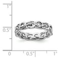 thumbnail image 5 of Sterling Silver Stackable Expressions Polished Filigree Ring Size 7, 5 of 5
