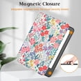 thumbnail image 3 of MonsDirect Case for 6" Kindle Paperwhite 5th/6th/7th Generation 2012-2016,Soft PU Leather Case with Auto Sleep/Wake & Hand Strap for 6 inch Kindle Paperwhite 5th/6th/7th Generation, Floral, 3 of 7