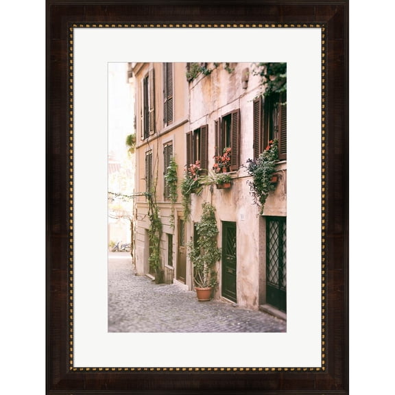 Great Art Now Rustic Roman Street by Carina Okula, Framed Wall Art, 20W x 26H