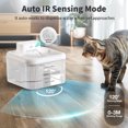thumbnail image 6 of MASBRILL Wireless Cat Water Fountain 60oz/2L Automatic Water Dispenser For Pets Battery Operated Infrared Induction Cat Fountain,Ultra Quiet Pet Drinking Fountain BPA-Free,White, 6 of 10