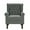 Tufted-Gray, variant on UIXE High Back Accent Chair Living Room Chairs Upholstered Armchair in Fabric Retro Wingback Arm Chair, Gray Tufted