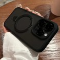 thumbnail image 5 of UltraProtect Magnetic Wireless Charger Ring Stand Case - Shockproof, Matte Clear Cover with Lens Protective Film for iPhone 15/14/13/12/11 Pro Max/Plus - Luxury Phone Accessories with Bumper Protectio, 5 of 5