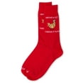 thumbnail image 3 of MeMoi Men's "Chicken It Twice" Christmas Holiday Novelty Crew Socks - Mens - Male, 10-13, Red, 3 of 3