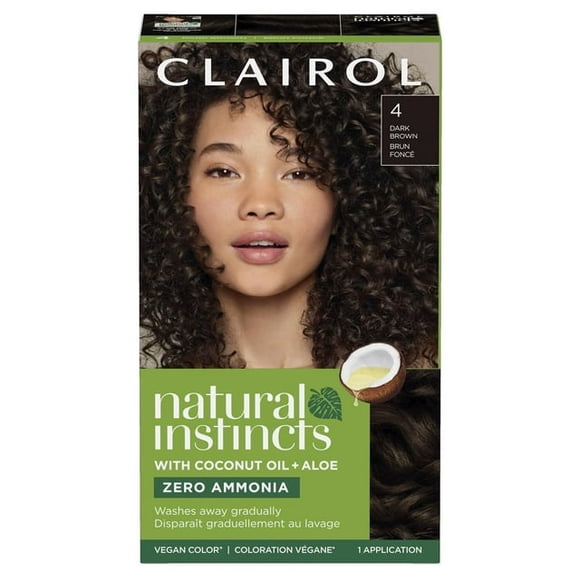 Clairol Natural Instincts Coloration Capillaire Demi-Permanente, Teinture Capillaire Végane, Faite avec de l'Huile de Coco et de l'Aloès