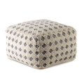 thumbnail image 3 of Steve Silver Kodi Black and Natural Polyester Blend Square Pouf, 3 of 4