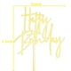 thumbnail image 2 of Adorno acrílico para tarta de feliz cumpleaños, decoraciones para fiesta de cumpleaños, celebraciones, espejo dorado, 2 of 5
