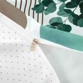 thumbnail image 4 of jejeloiu Calm Abstract Duvet Cover King For Men Women,Serene Print King Bedding,Teal Brown,Reversible,3pcs,1 Duvet Cover and 2 Pillowcases, 4 of 6