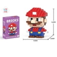 thumbnail image 4 of Bloques de construcción de Super Mario Bros, dibujos animados de anime, Luigi, Yoshi, Wario, Pikachu, minijuguetes de acción, regalos para niños, 4 of 5