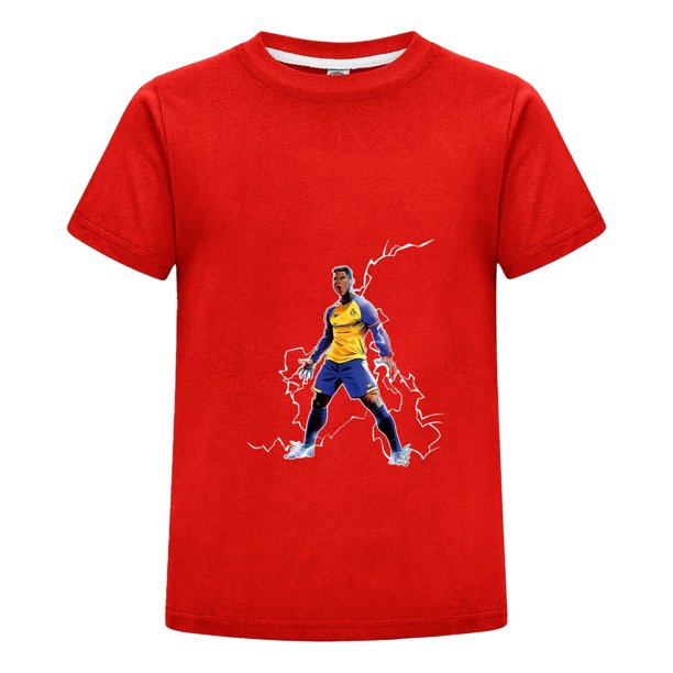 Camiseta Cristiano Ronaldo para Niño con Estilo Playera Manga Corta