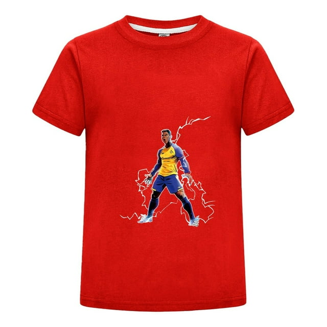 Camiseta Cristiano Ronaldo para Niño con Estilo Playera Manga Corta