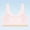 Pink, variant on Toddler Big Girls Training Bras Solid Color Lace Wireless Bralette Spaghetti Strap Padded Breathable Soft Stretchy