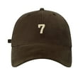 thumbnail image 2 of Spring/Summer Big Head Soft Top 7 Digital Solid Duck Tongue Hat Baseball Hat, 2 of 3