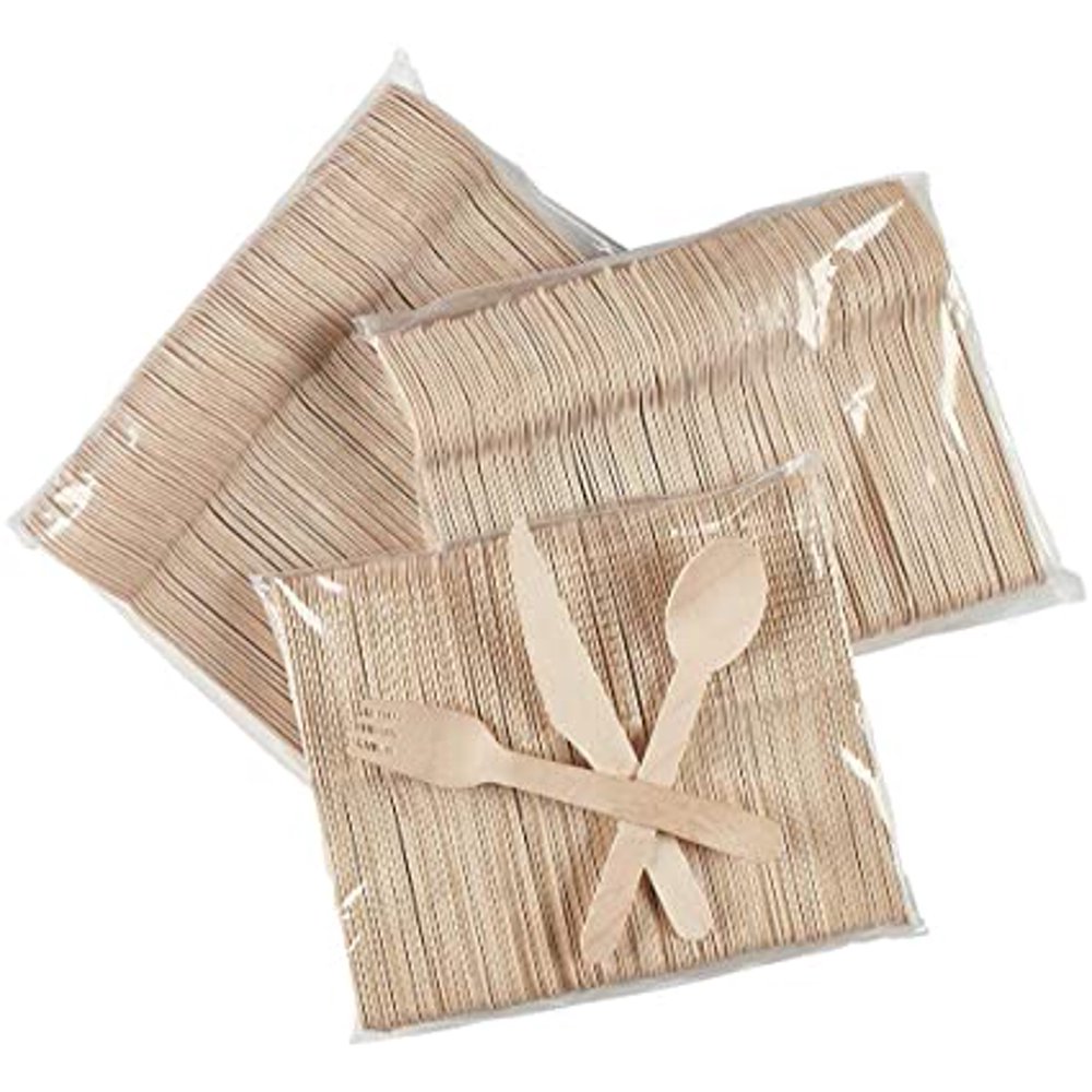 Wooden Cutlery Kit Pack of 200ct