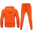 thumbnail image 2 of AKsit Men's Sweatsuit 2 Piece Hoodie Tracksuit Set Jogging Suits Outfit Everyday Casual Wear Fashion Activewear Zip Warm Tracksuit Sports Set Orange 5XL, 2 of 5