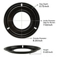thumbnail image 4 of Range Kleen Style G, Round Drip Pan Black Porcelain, 8.25 inch, Single Pack, 4 of 6