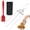 1, variant on lanema Multipurpose Nonrust Steel 3 Prongs Skewers Set Comes With Silicone Brush And Carry Case Great For Family BBQs