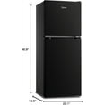 thumbnail image 3 of Midea 4.5 Cu Ft Compact Refrigerator and Freezer, 2 Door, Black, 3 of 8