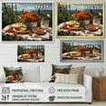 thumbnail image 4 of Designart "Joyful Picnics For Two At A Gathering I" Meals & Picnics Floater Framed Wall Art Prints, 4 of 5