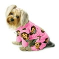 thumbnail image 4 of Silly Monkey Fleece Turtleneck Pajamas - Pink - XS, 4 of 4