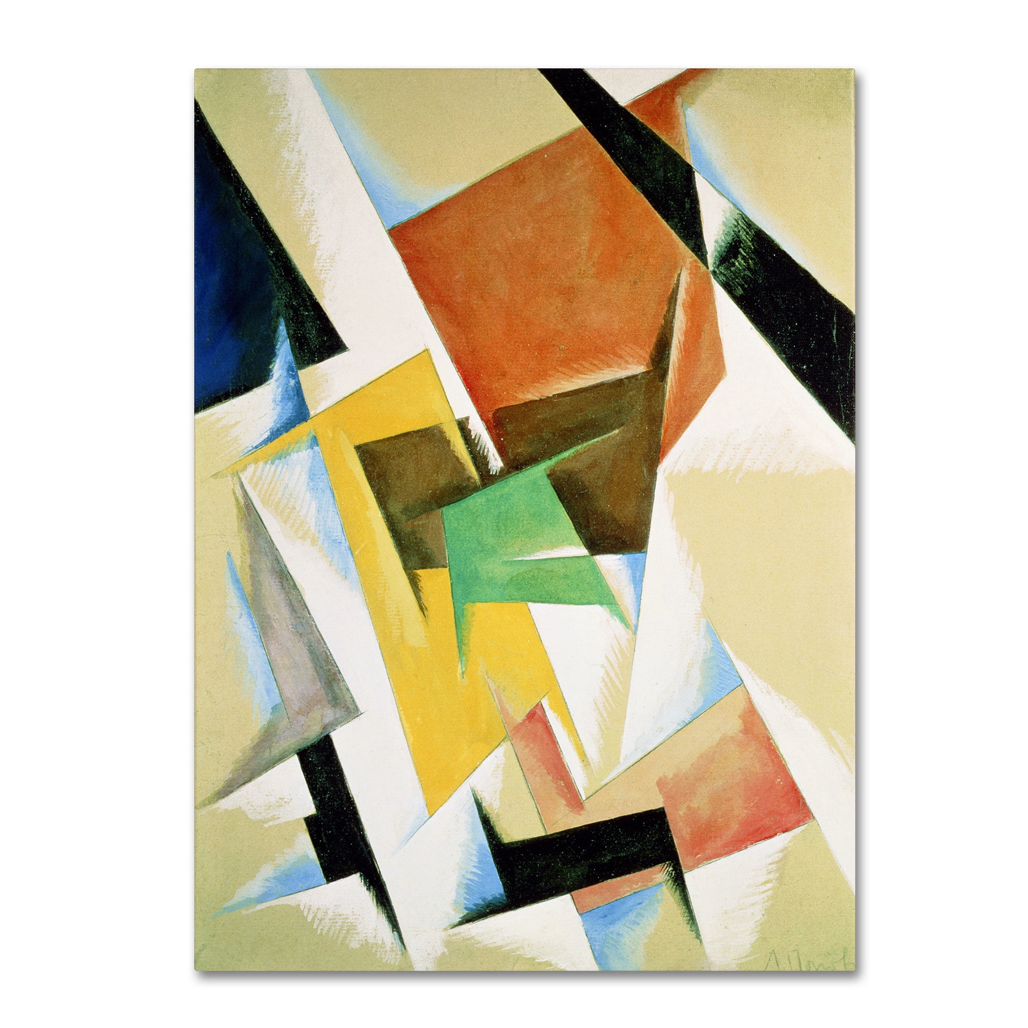 Trademark Fine Art "Composition, 1921" Canvas Art by Lyubov Popova