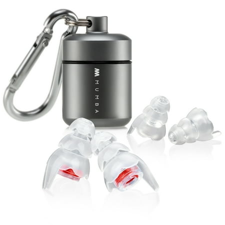 

Musicians Ear Plugs Mumba Upgraded High Fidelity Ear Plugs in Samller Size 25dB Concert Earplugs Reduce Noise for All Frequency High Decibel Ear Plugs for Musicians Festival DJ’s (Red)