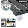 thumbnail image 4 of Wagner design yourself 15.4" Gray Wood Plastic Composite Square Plant Caddy, 4 of 6