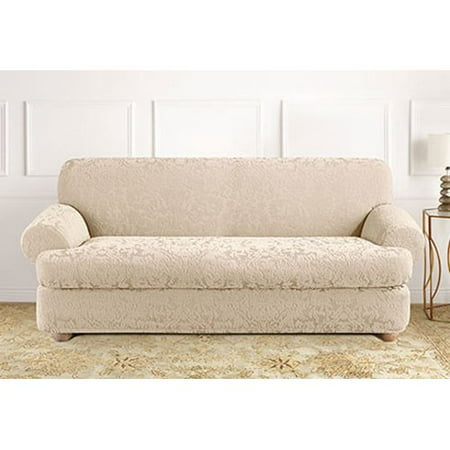 Sure Fit Stretch Jacquard Damask Loveseat Cover
